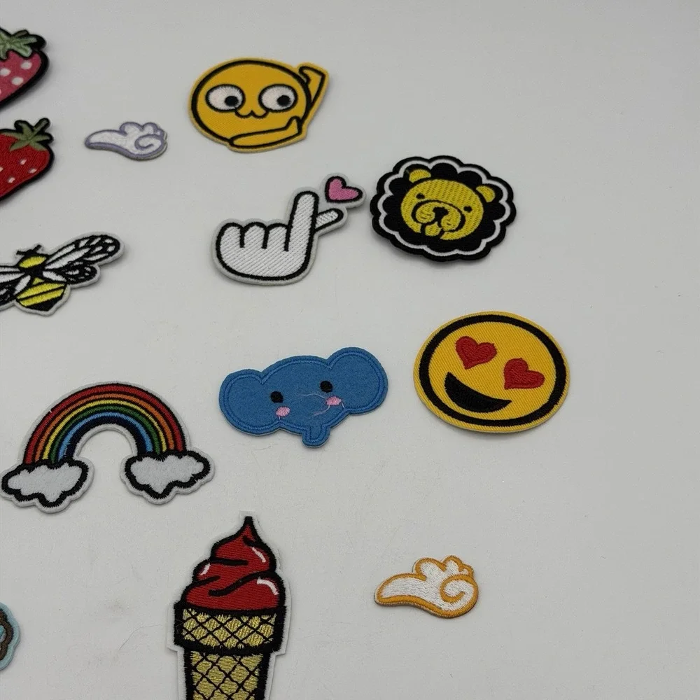 20pcs Cute Pattern Iron on and Sew on Patches for Clothes, Jeans, Hats, Backpack
